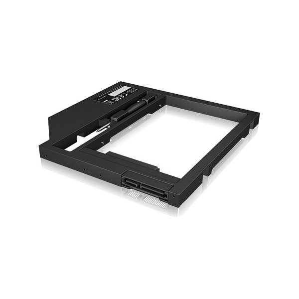 Raidsonic ICY BOX IB-AC649 5,25" slim ODD 9,5mm -> 1db 2,5" SATA beépítő keret fekete 9,5mm