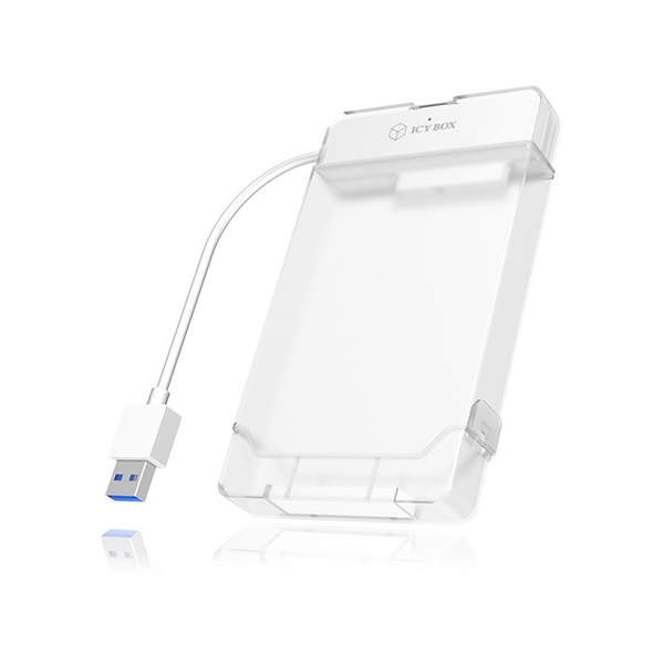 Raidsonic ICY BOX IB-AC703-U3 2.5" USB3.0 SATA külső ház átlátszó