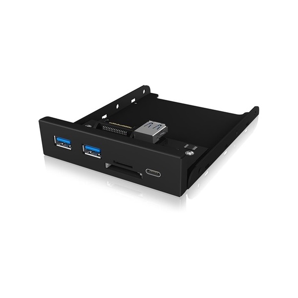 Raidsonic ICY BOX IB-HUB1417-i3 3.5" USB-C USB3.0 multifunkciós panel fekete