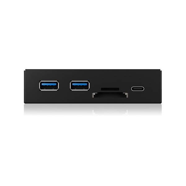 Raidsonic ICY BOX IB-HUB1417-i3 3.5" USB-C USB3.0 multifunkciós panel fekete