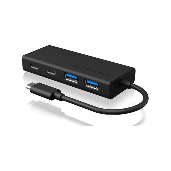 Raidsonic ICY BOX IB-HUB1426-CPD  5-portos USB-C hub fekete