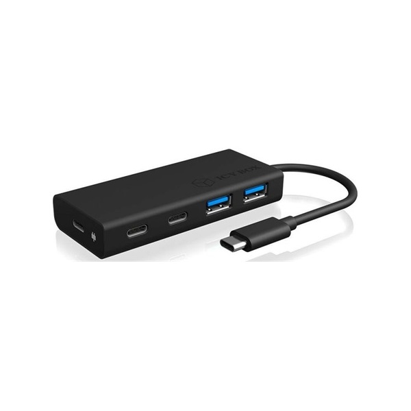 Raidsonic ICY BOX IB-HUB1426-CPD  5-portos USB-C hub fekete