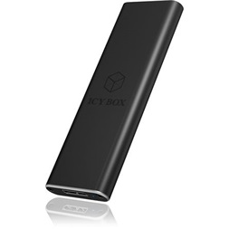 Raidsonic ICY BOX IB-183M2 M.2 NGFF M.2 SATA USB3.0 külső ház fekete (Újracsomagolt)