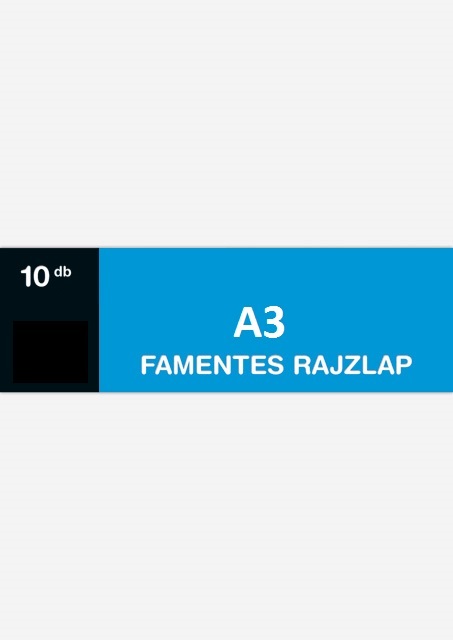 A3 120g famentes 10db/csomag rajzlap
