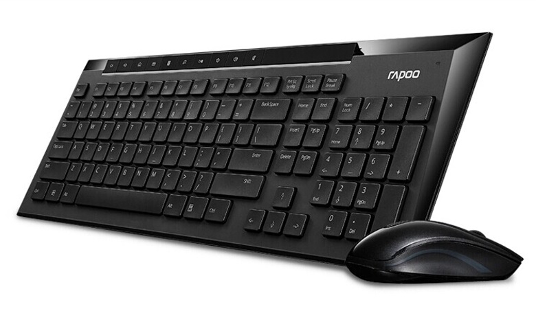 Rapoo 155397 "8200P" HUN fekete vezeték nélküli billentyűzet + egér