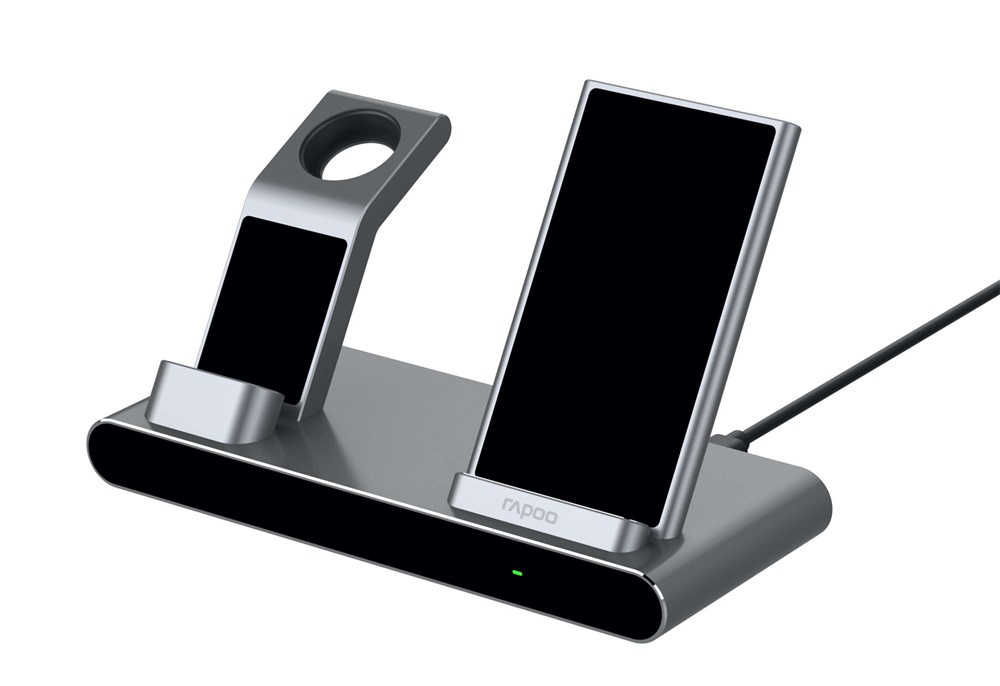 Rapoo 192042 "XC600" 3in1 vezeték nélküli mobiltelefon töltő