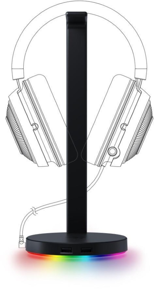 Razer Base Station V2 Chroma headset állvány és USB hub