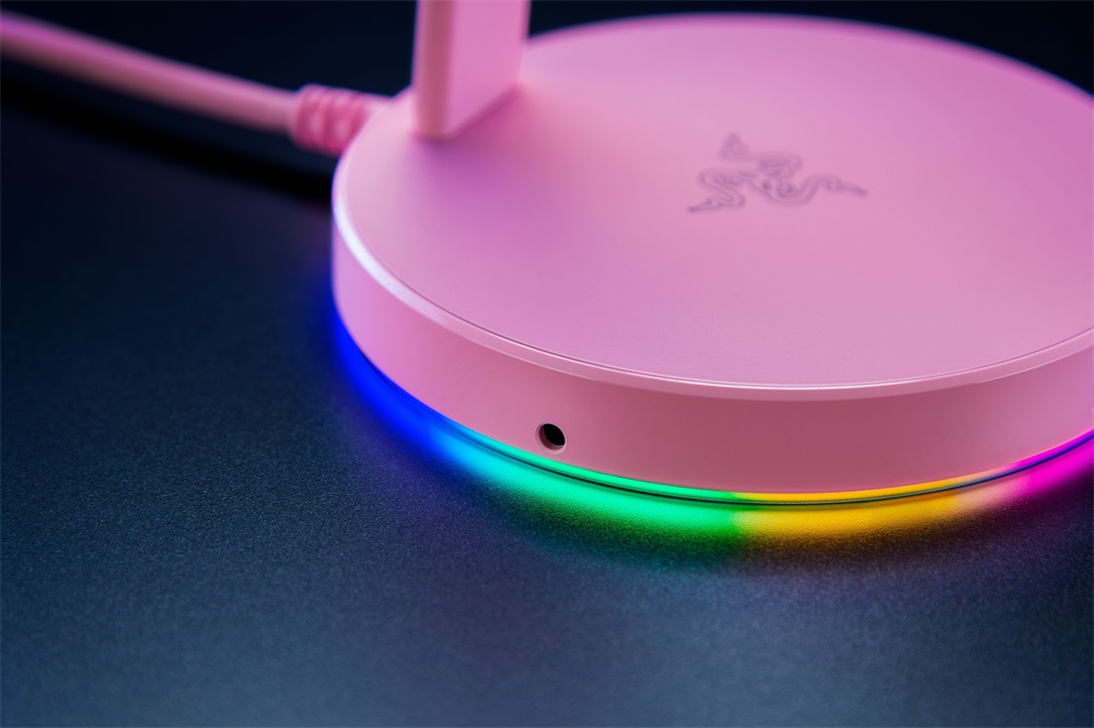 Razer Base Station V2 Chroma rózsaszín headset állvány és USB hub