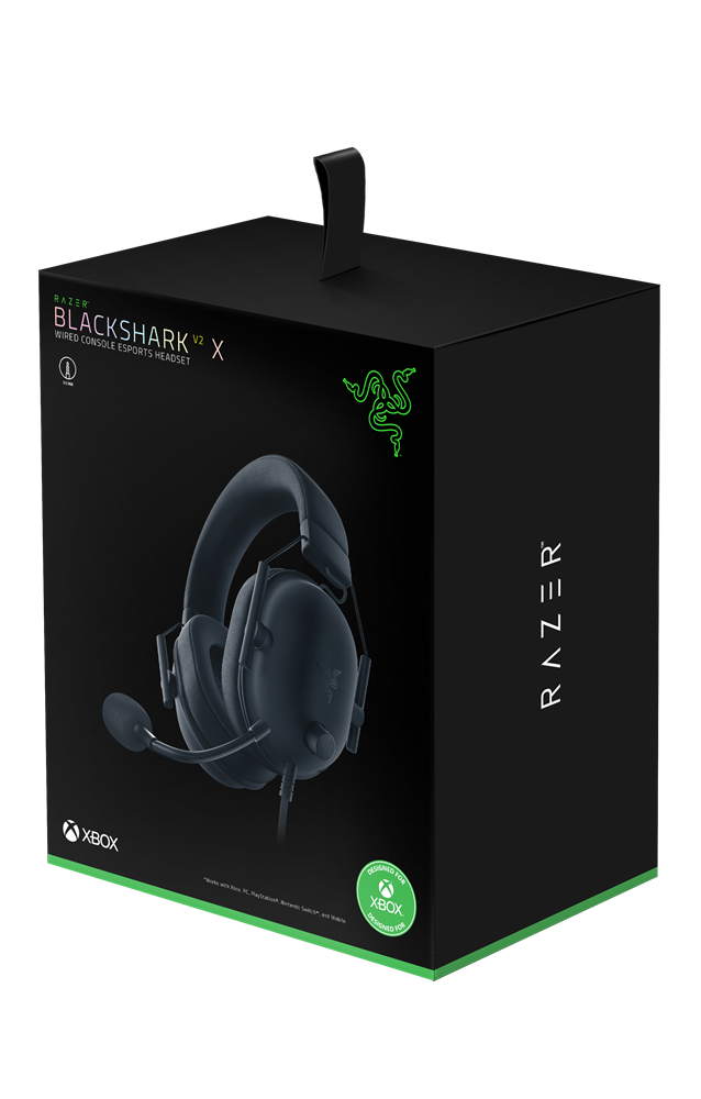 Razer BlackShark V2 X Xbox fekete gamer headset