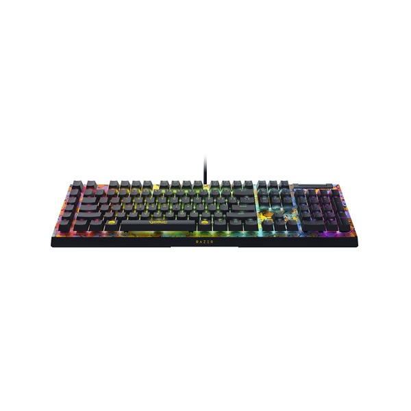 Razer BlackWidow V4 X - Pokémon Kanto Starters Ed. US sárga-fekete (green switch) billentyűzet