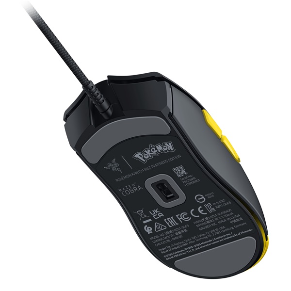Razer Cobra - Pokémon Kanto Starters Ed. vezetékes sárga-fekete egér