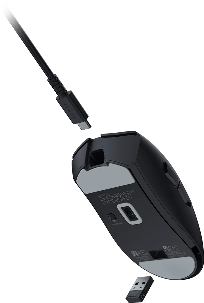 Razer DeathAdder V3 HyperSpeed fekete gamer egér