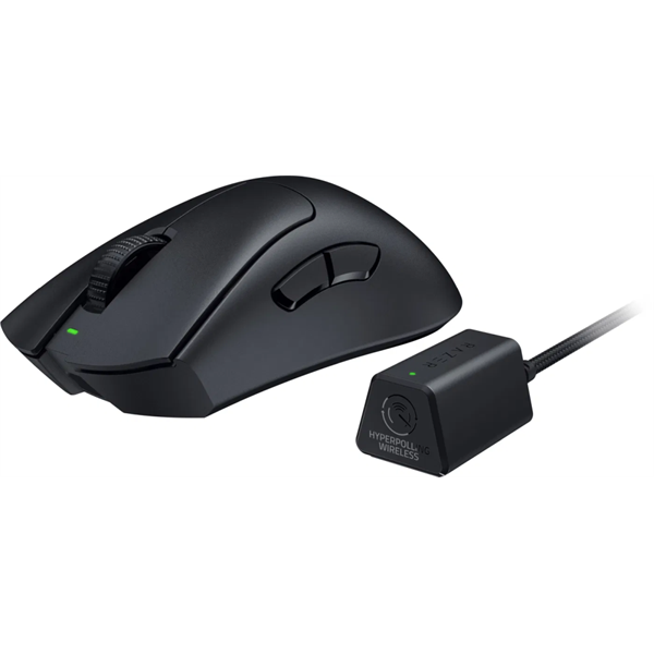 Razer DeathAdder V3 Pro fekete vezeték nélküli gamer egér + HyperPolling vezeték nélküli vevő