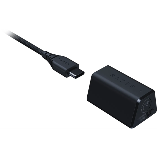 Razer DeathAdder V3 Pro fekete vezeték nélküli gamer egér + HyperPolling vezeték nélküli vevő