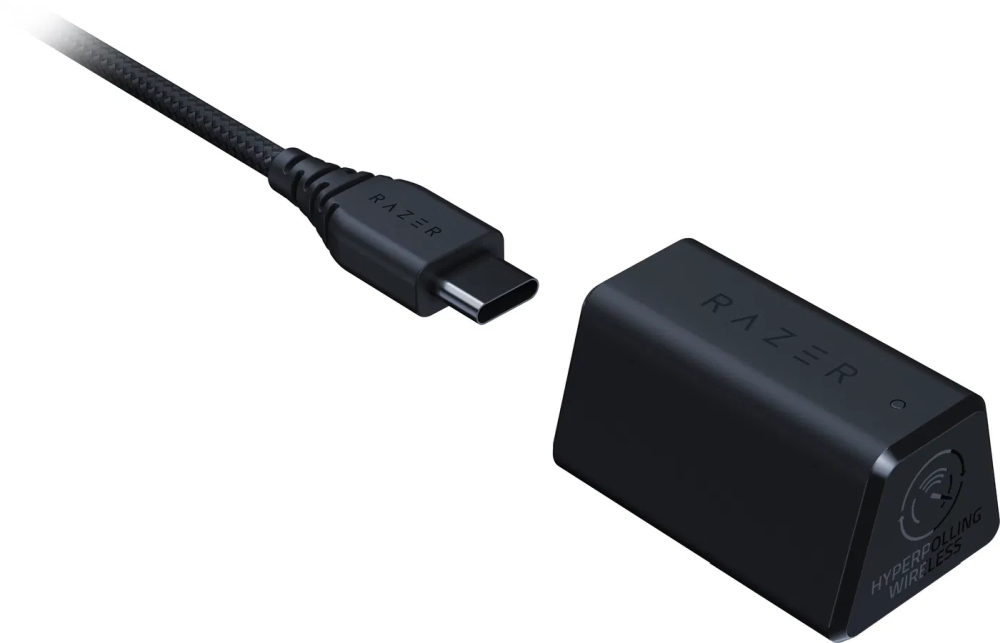 Razer DeathAdder V3 Pro fekete vezeték nélküli gamer egér + HyperPolling vezeték nélküli vevő