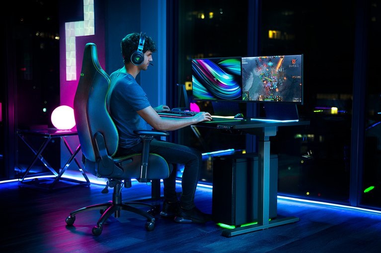 Razer Iskur XL fekete-zöld gamer szék