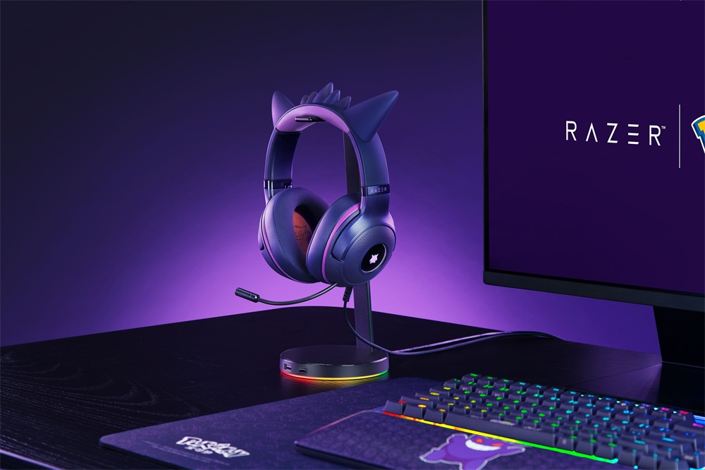 Razer Kraken Kitty V2 - Pokémon Gengar Ed. lila headset
