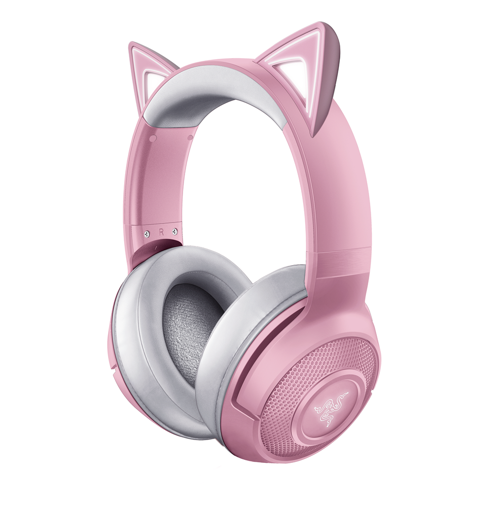 Razer Kraken Kitty V2 rózsaszín vezeték nélküli gamer fejhallgató (Újracsomagolt)