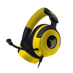 Razer Kraken V4 X - Pokémon Kanto Starters Ed. sárga-fekete headset