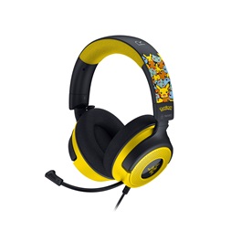 Razer Kraken V4 X - Pokémon Kanto Starters Ed. sárga-fekete headset