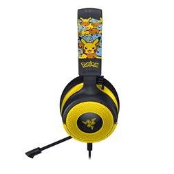 Razer Kraken V4 X - Pokémon Kanto Starters Ed. sárga-fekete headset