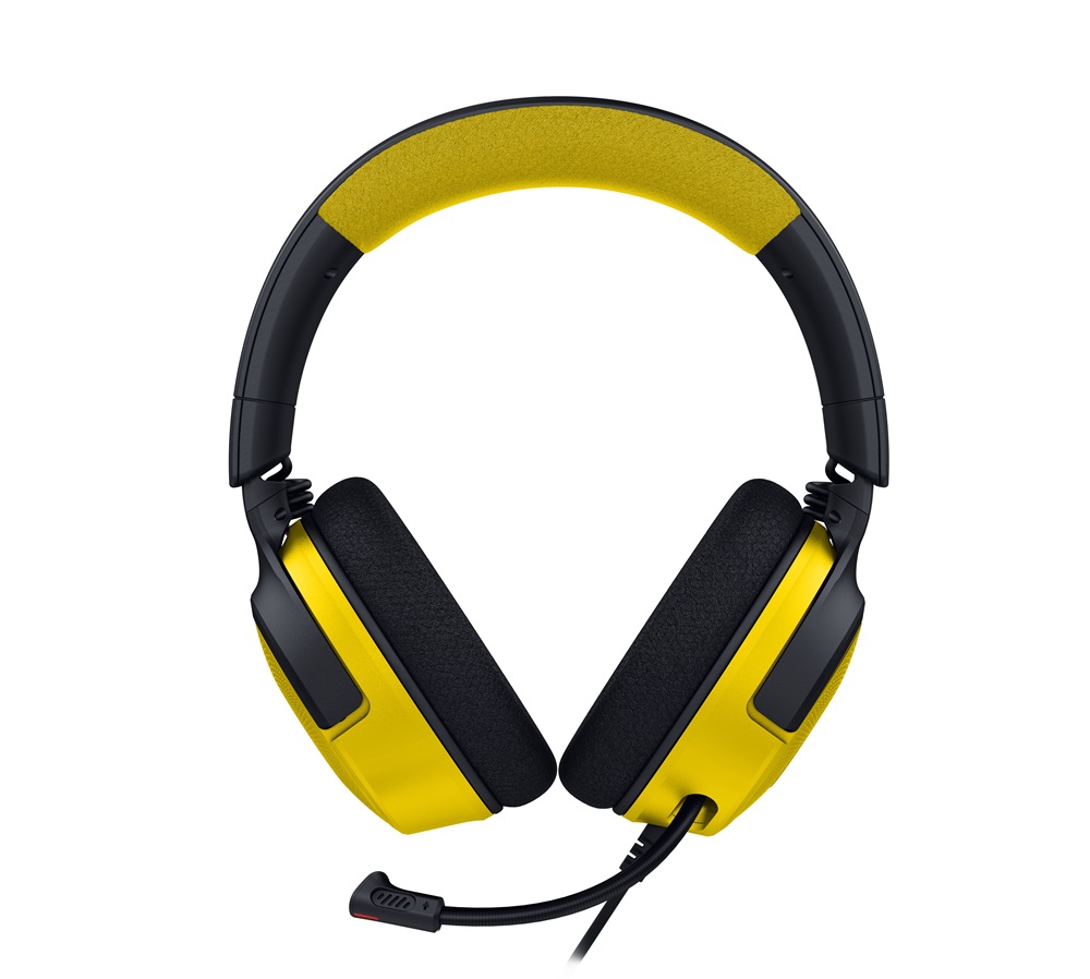 Razer Kraken V4 X - Pokémon Kanto Starters Ed. sárga-fekete headset