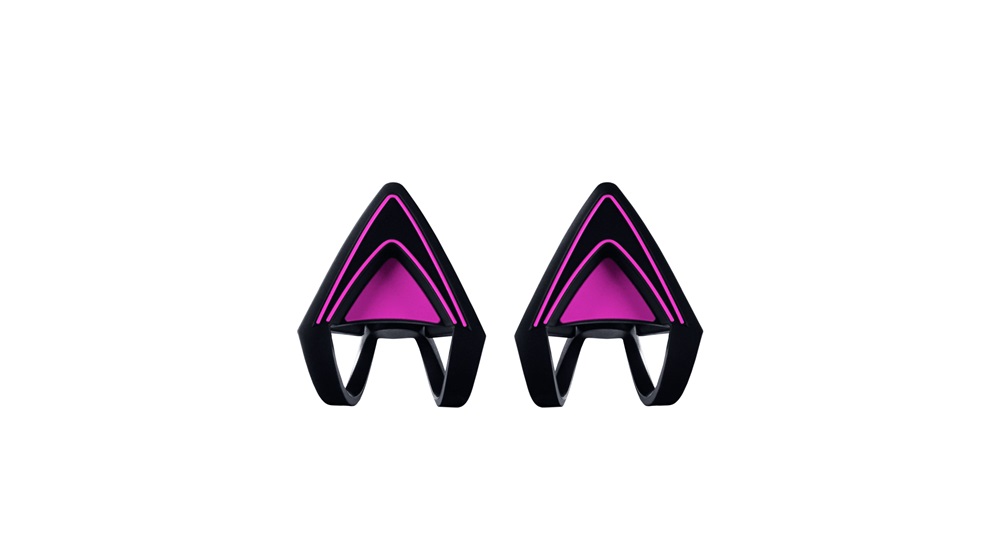 Razer Krakenhez neon lila cicafülek