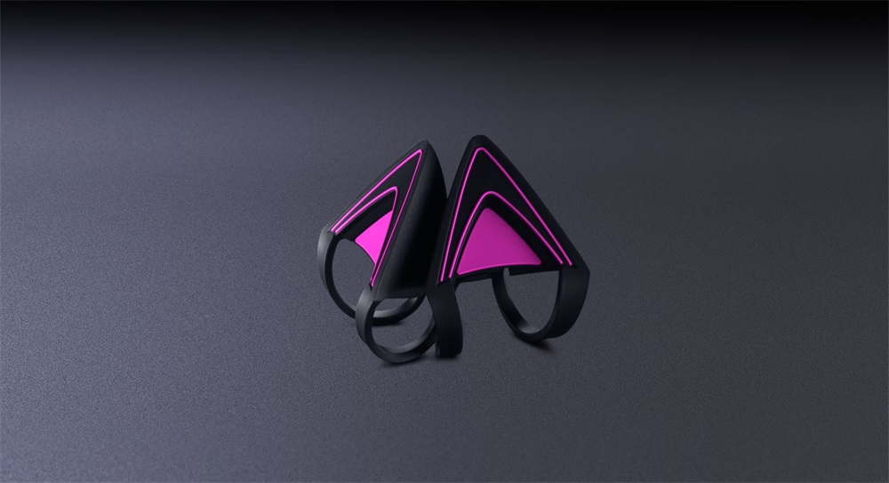 Razer Krakenhez neon lila cicafülek