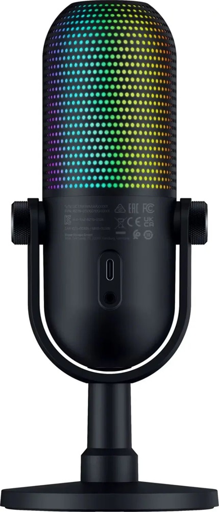 Razer Seiren V3 Chroma fekete gamer mikrofon