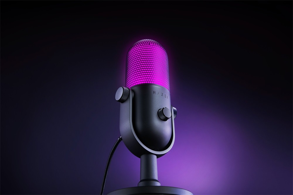 Razer Seiren V3 Chroma fekete gamer mikrofon