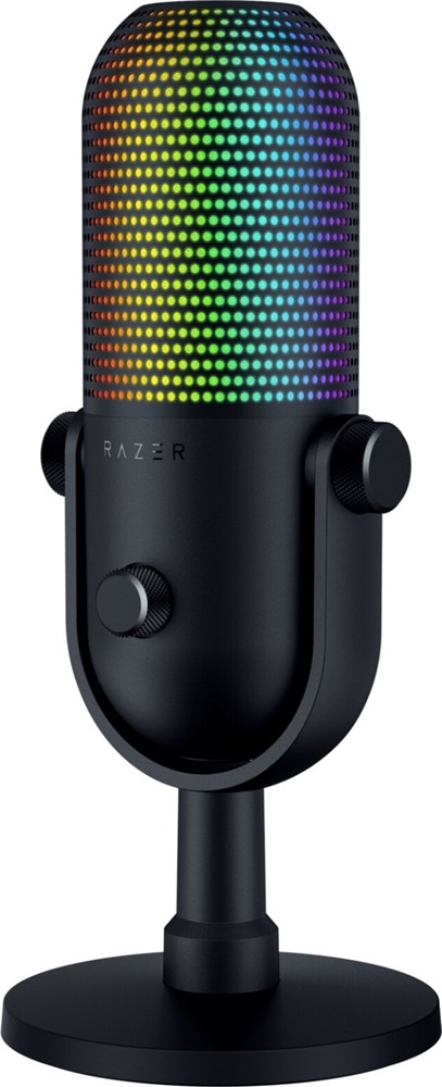 Razer Seiren V3 Chroma fekete gamer mikrofon