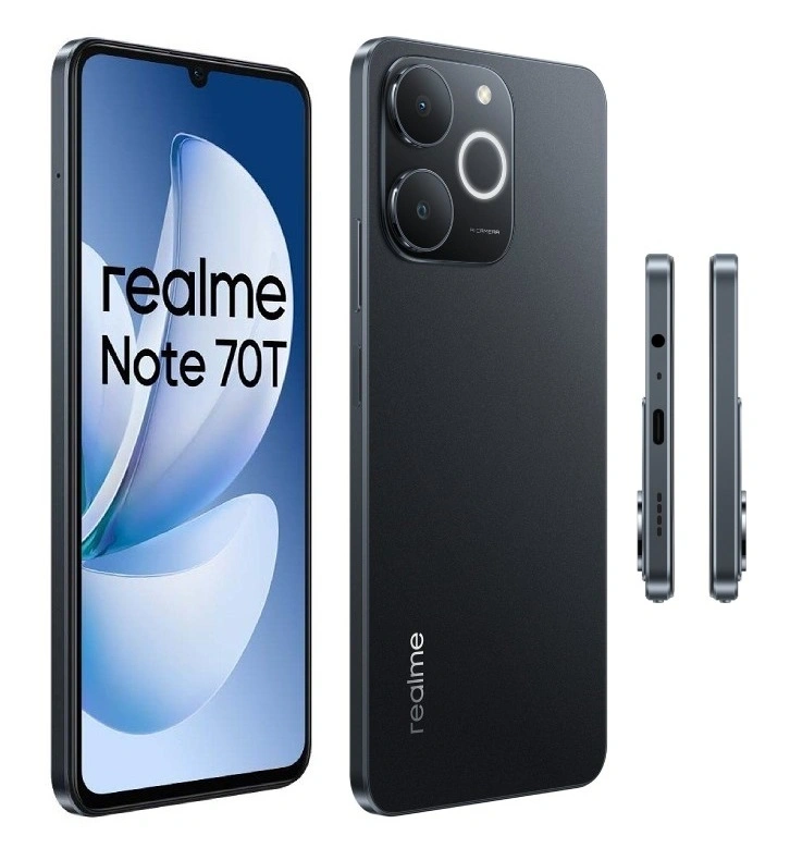 Realme Note 70T 6,74" LTE 4/256GB DualSIM fekete okostelefon
