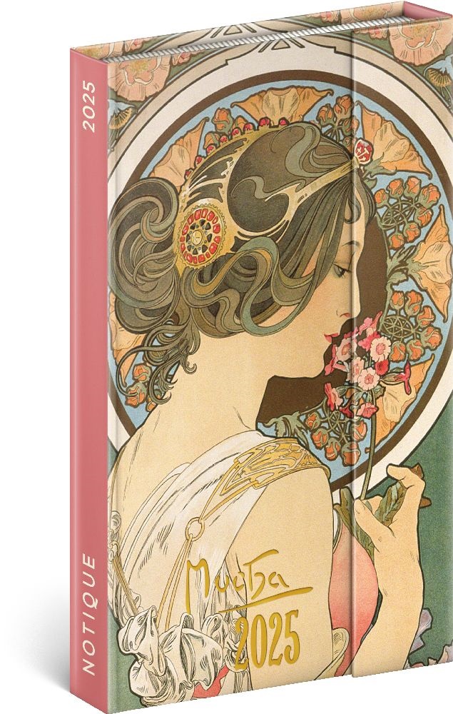 Realsystem 2026 Alphonse Mucha 5412-AM B6 mágneses zsebnaptár