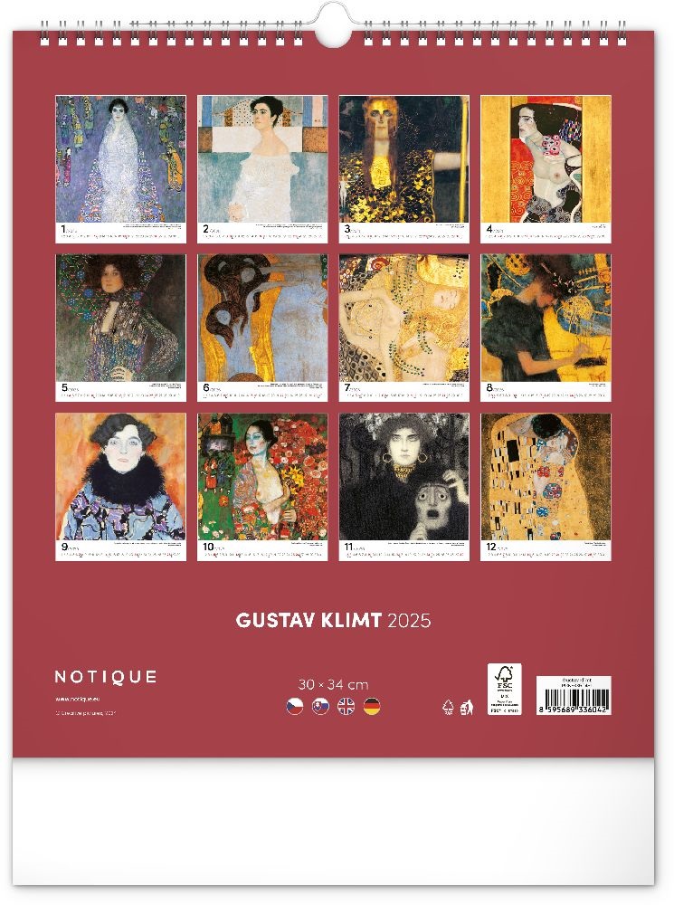 Realsystem 2025 Gustav Klimt 6087-GK falinaptár
