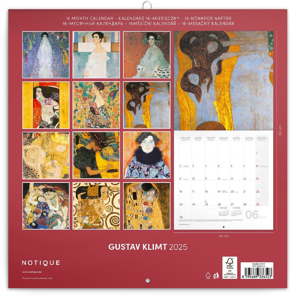 Realsystem 2025 Gustav Klimt 6097-GK falinaptár