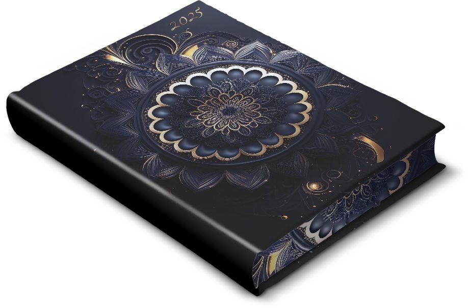 Realsystem 2025 Librobello Kalendárium Hölgyeknek 5421-61 mandala élfestéssel határidőnapló