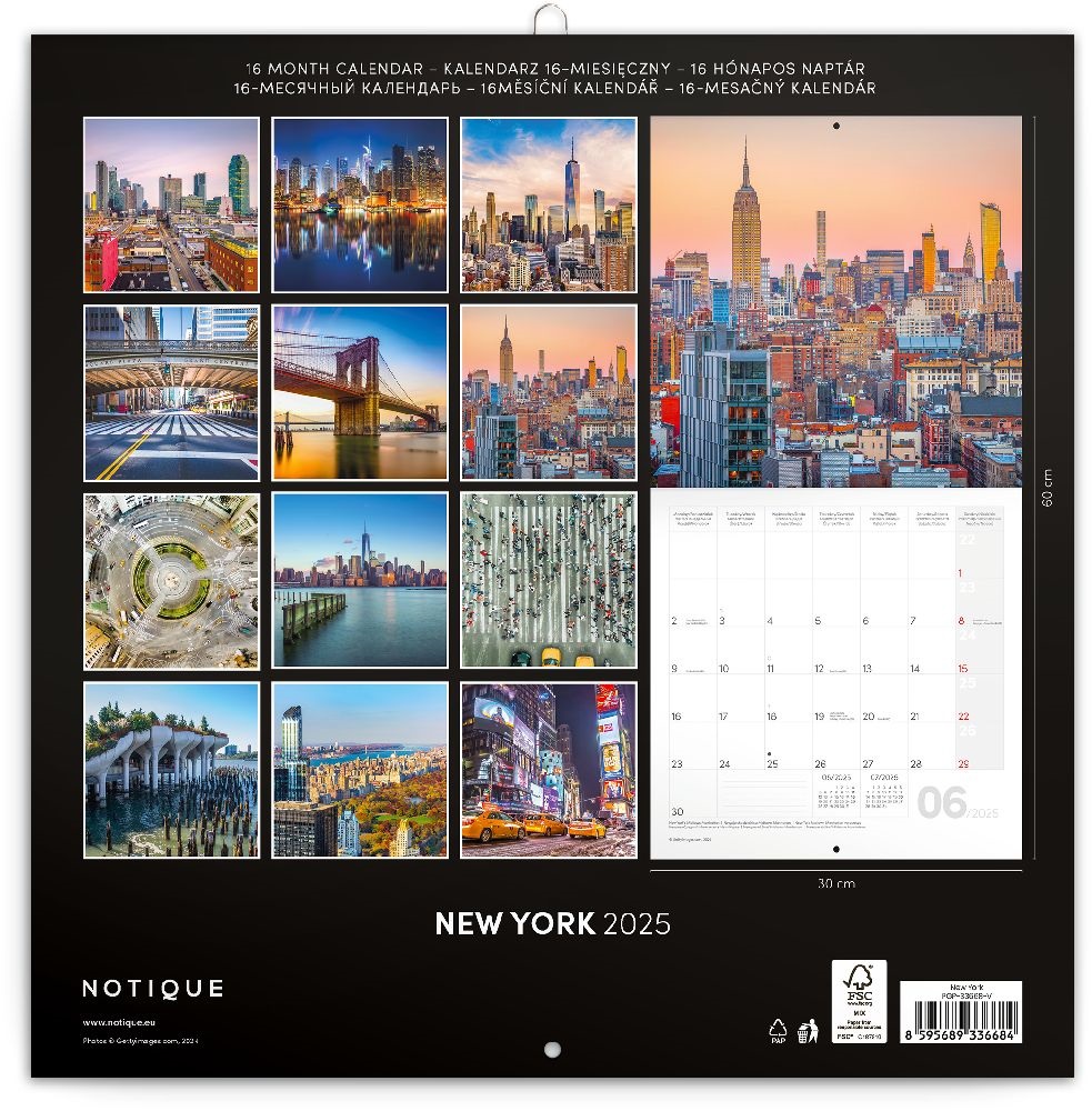 Realsystem 2025 New York 6097-NY falinaptár