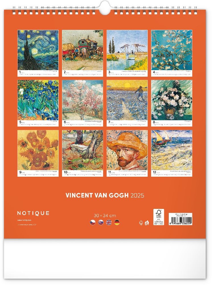 Realsystem 2025 Vincent van Gogh 6087-VG falinaptár
