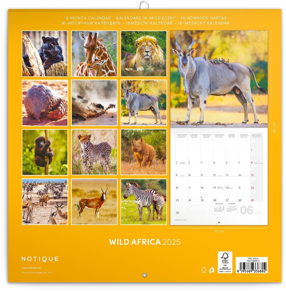 Realsystem 2025 Wild Africa 6097-WA falinaptár