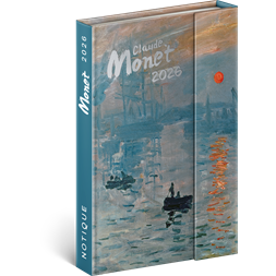 Realsystem 2026 5412 Claude Monet B6 mágneses zsebnaptár