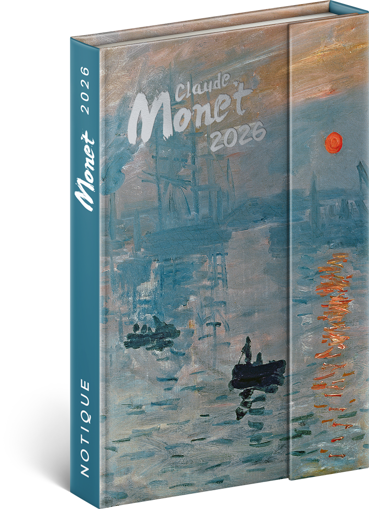 Realsystem 2026 5412 Claude Monet B6 mágneses zsebnaptár
