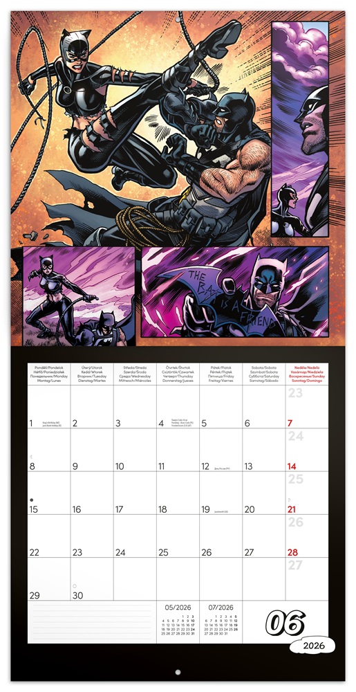 Realsystem 2026 Batman Comics 6096-BC falinaptár