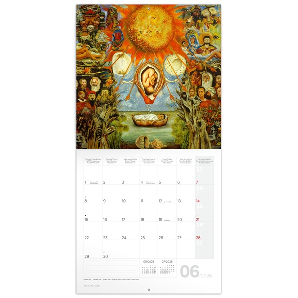 Realsystem 2026 Frida Kahlo 6097-FK falinaptár