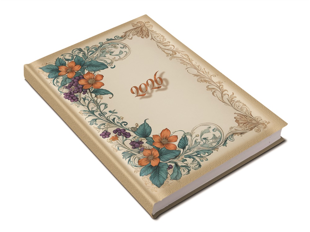 Realsystem 2026 Picture 5321-64 vintage A5 napi beosztású határidőnapló