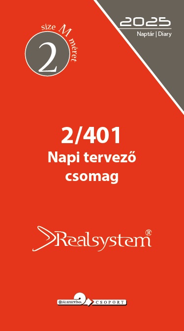 Realsystem 2/401 éves napi beosztású gyűrűs naptár kiegészítő
