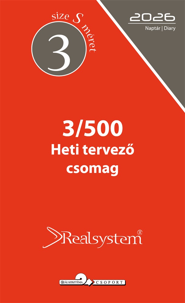 Realsystem 3/500 éves heti beosztású gyűrűs naptár kiegészítő
