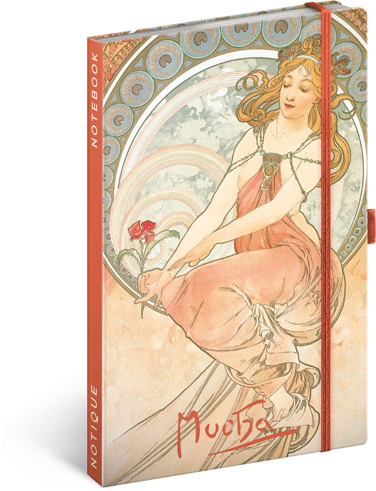 Realsystem Alphonse Mucha 5416 keményfedeles vonalas notesz