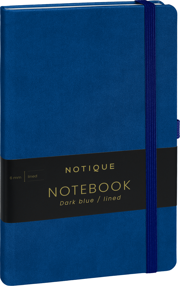 Realsystem Vivella 13 × 21 cm Dark blue vonalas notesz