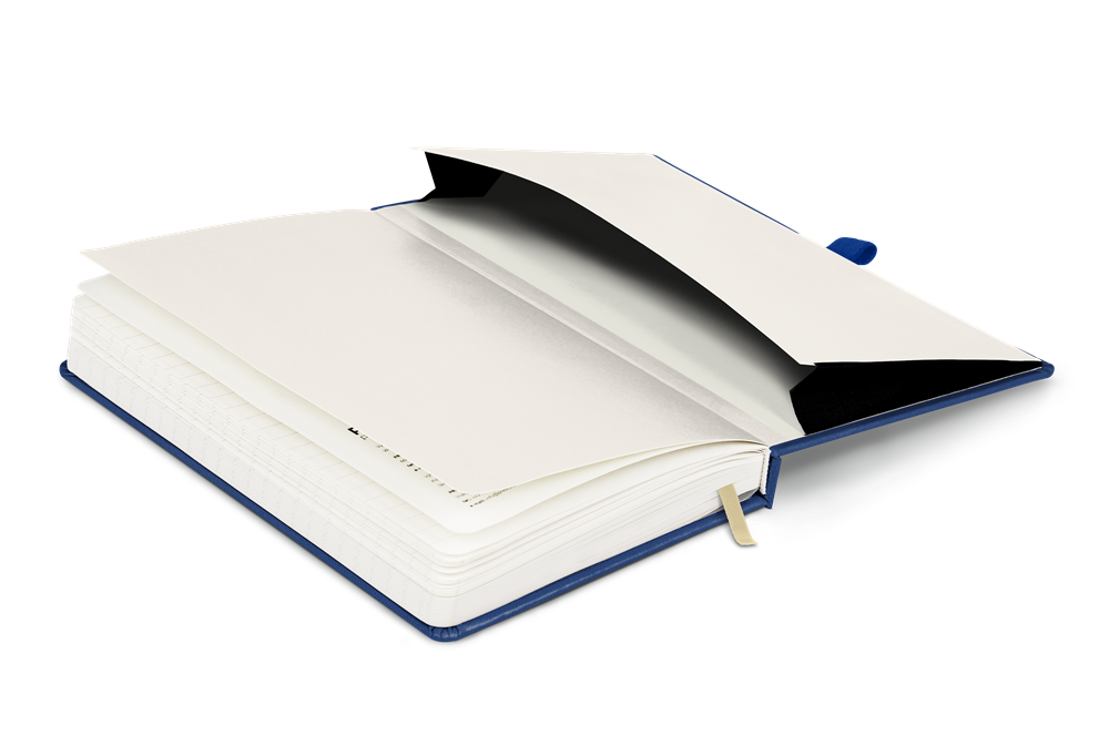 Realsystem Vivella 13 × 21 cm Dark blue vonalas notesz