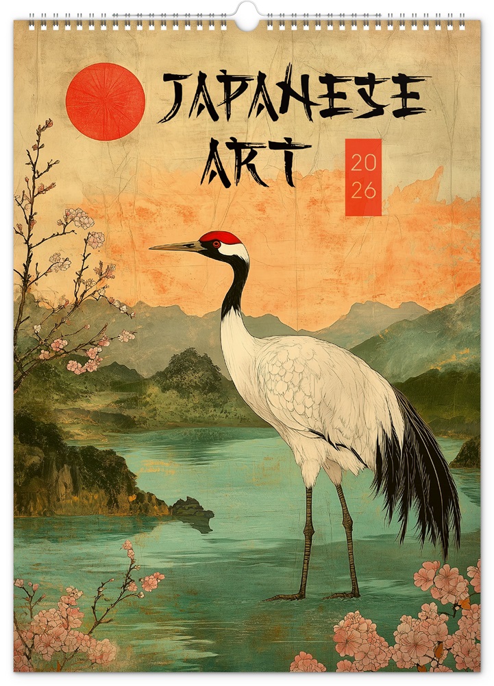 Realsystem Vintage Posters 2026 Japanese Art 6094-JA falinaptár